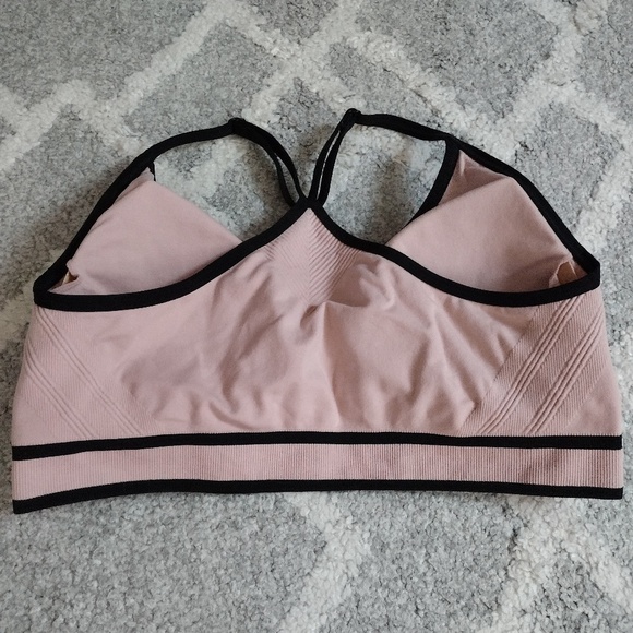 Avia Women's XL Beige Seamless Low Support Breathable Cami Sports Bra -Good Cond - Picture 2 of 5